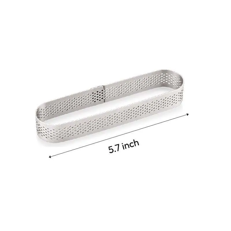 Perforated Oval Tart Ring - Set Of Three media 6