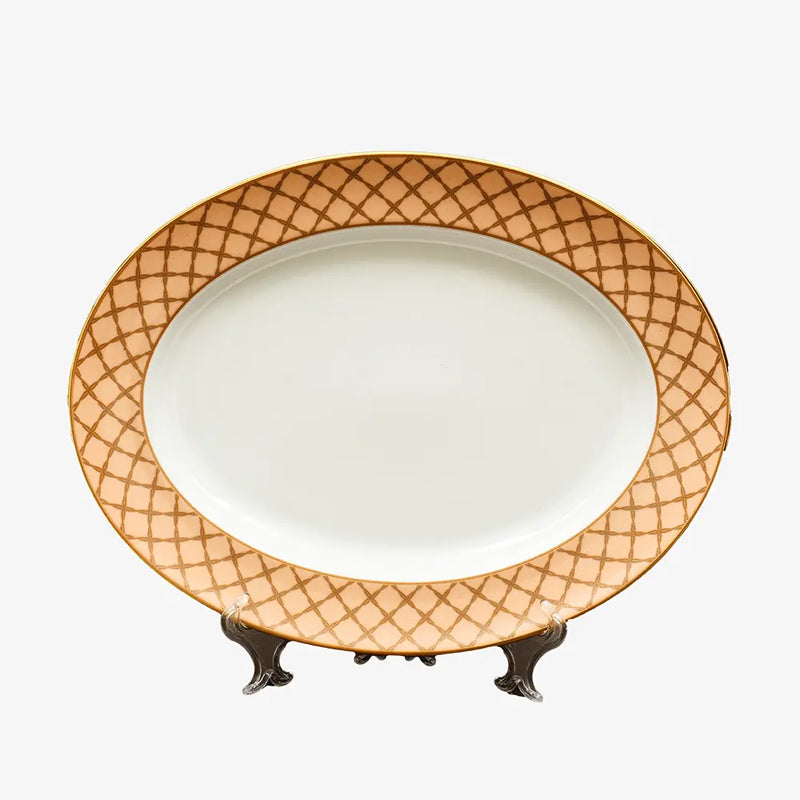 Angel Rope 24k Gold Brushed Porcelain Dinner Set - 33 Piece Set media 6