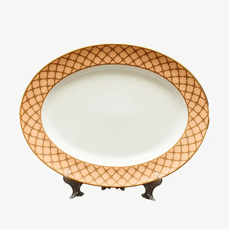 Angel Rope 24k Gold Brushed Porcelain Dinner Set - 33 Piece Set media 6