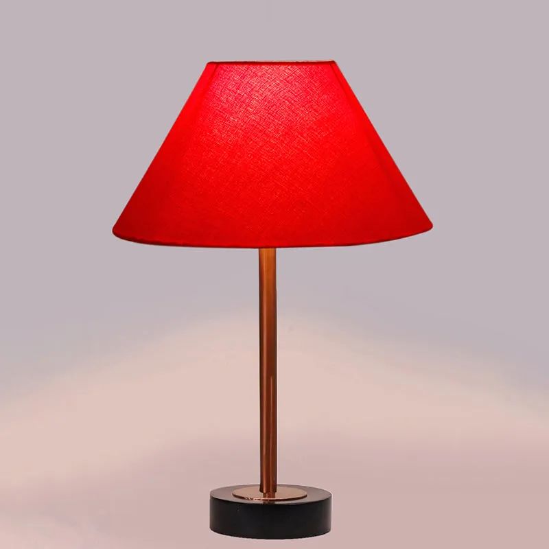 Cotin II Rodin Wooden Table Lamp - Red,Copper,Black media 5