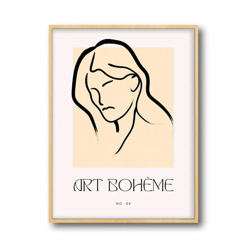 Tender Tilt Canvas Wall Painting With Brown Frame media 3