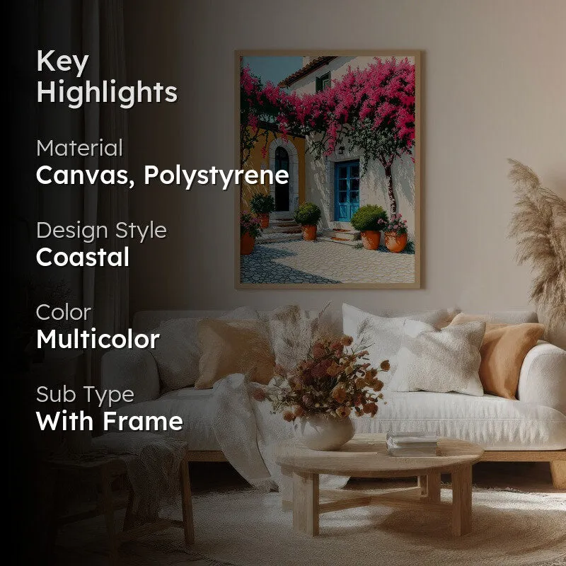 Vireta Canvas Wall Painting With Brown Frame media 2