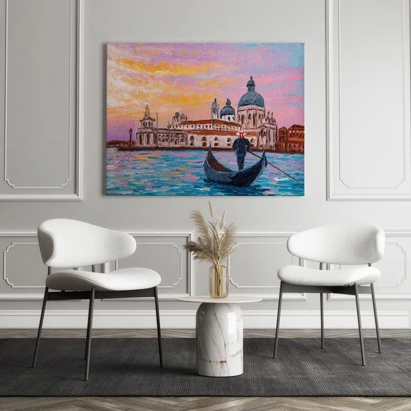 Venetian Landscape Canvas Painting - Arina Iastrebova - Gallery Wrap media 3