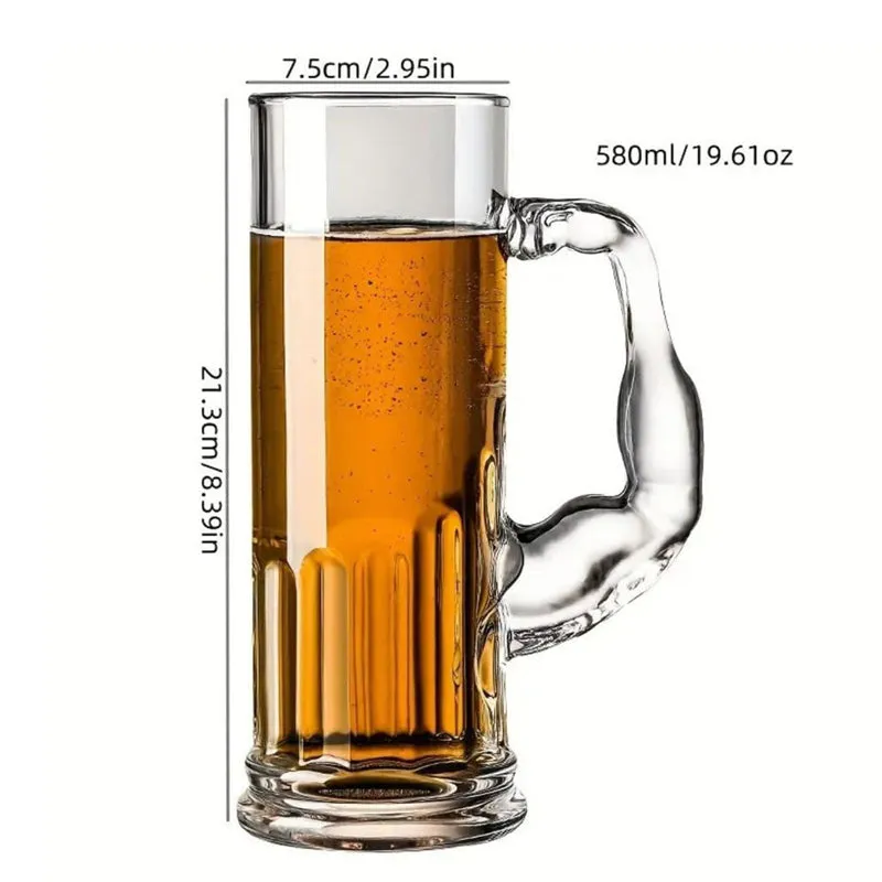 Muscle Brew Beer Mug (580 mL) - Set Of Two media 9