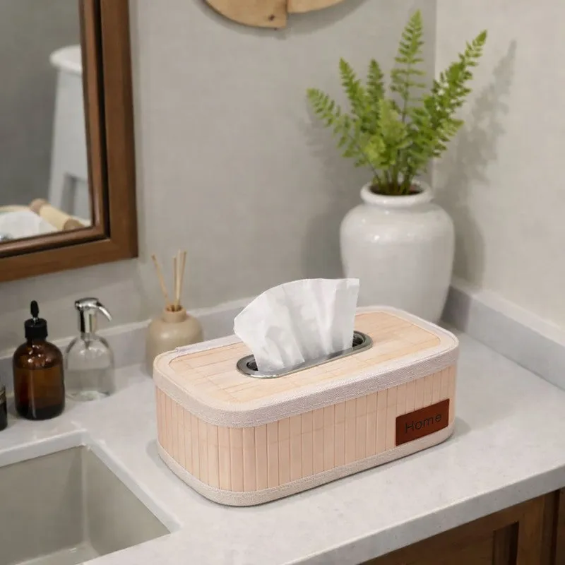 EcoNest Bamboo Tissue Holder - Ivory media 7