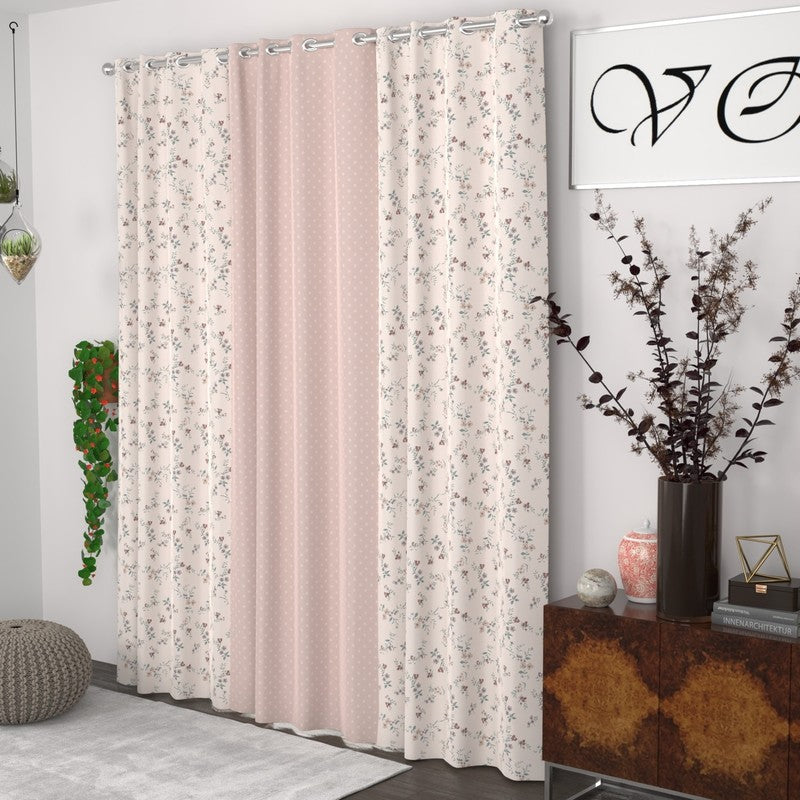 Floral Bloom Elegance Curtains - Set of Three media 3