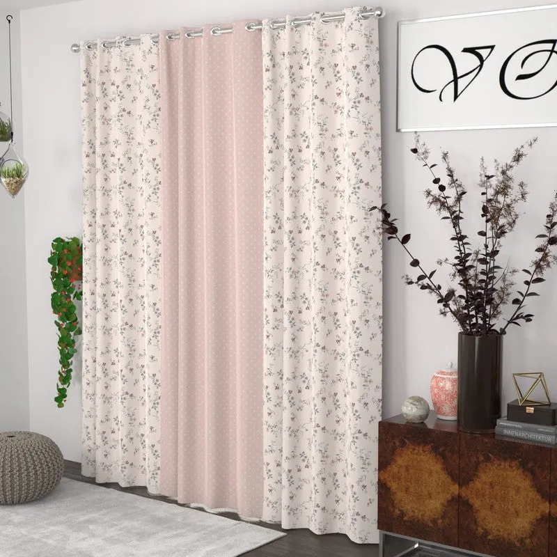 Floral Bloom Elegance Curtains - Set of Three media 3