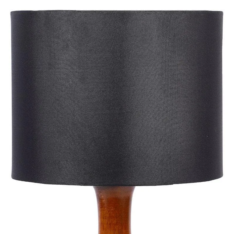 Blace Troton Fabric Table Lamp - Black,Brown media 5