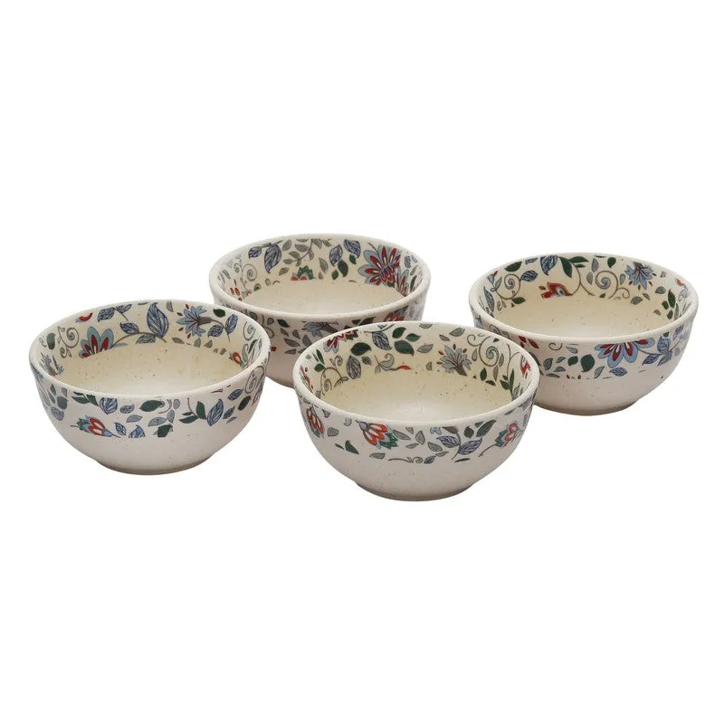 Florence Multicolor Stoneware Serving Bowls (260 mL Each) - Set Of Four media 3
