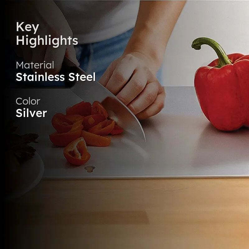 Premium Stainless Steel Chopping Board for Kitchen media 2