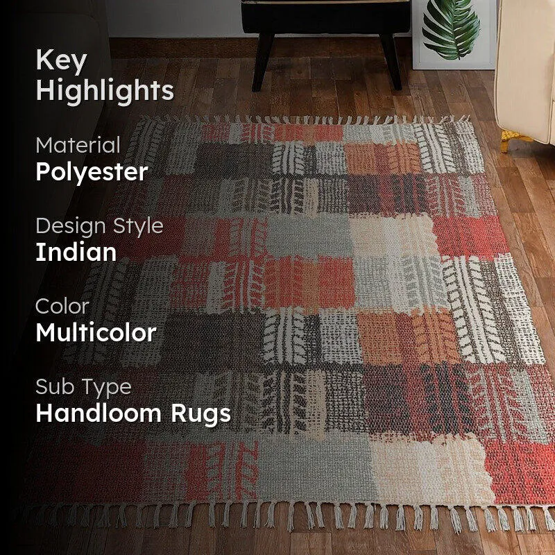Patchwork Handloom Dhurries media 2