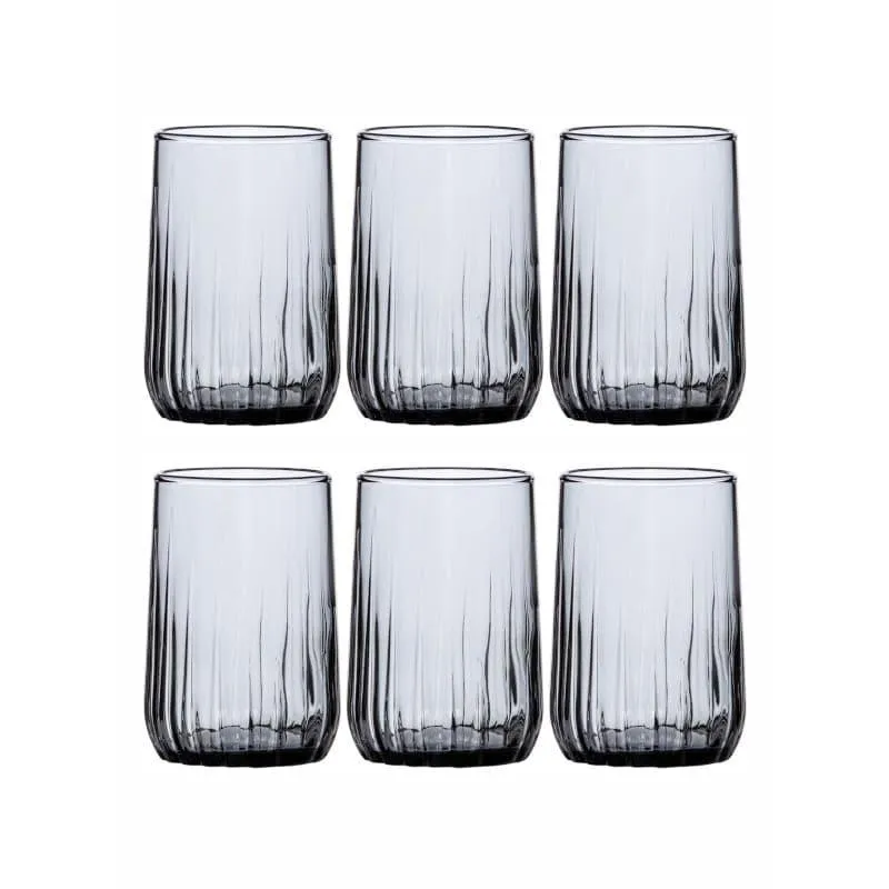 Pasabahce Aspen Glass Tumbler (Grey) (135 ml ) - Set Of Six media 5