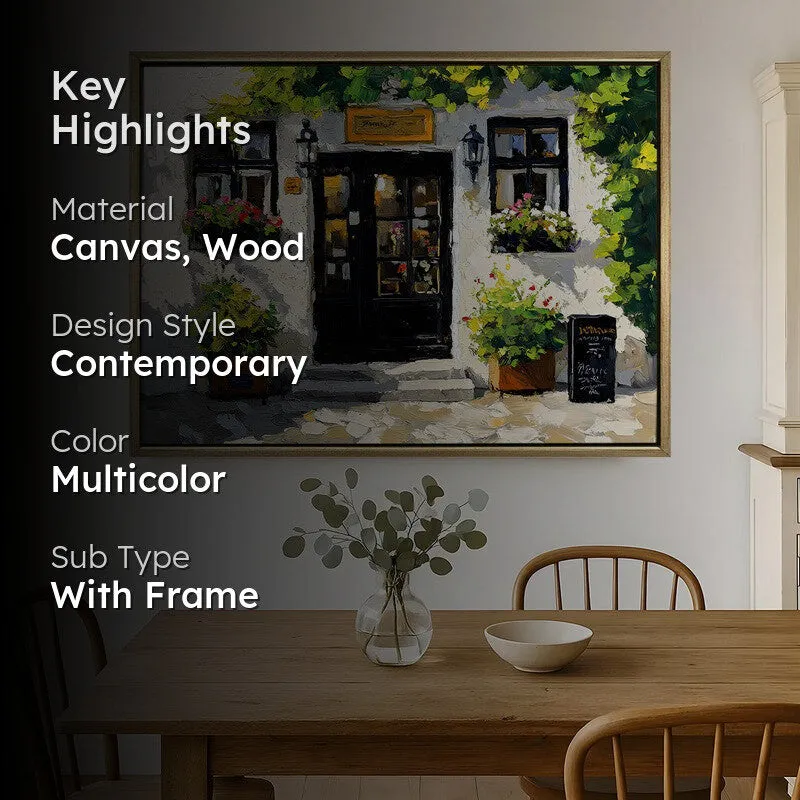 Vitreous Canvas Wall Painting With Frame media 2