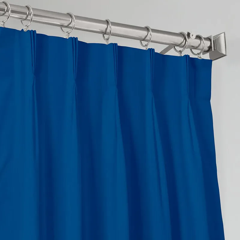 Noir Triple Pinch Pleat Blackout Curtain - Royal Blue media 4