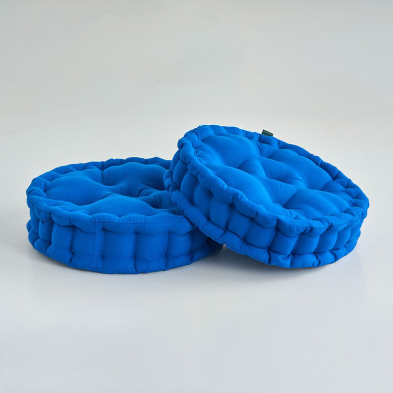 Aidan Floor Cushion (Classic Blue) - Set Of Two media 2