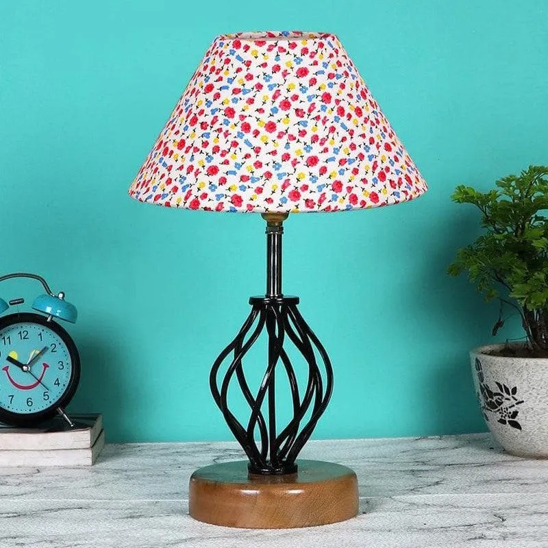Dainty Georgia Fabric Table Lamp - Multicolor media 3