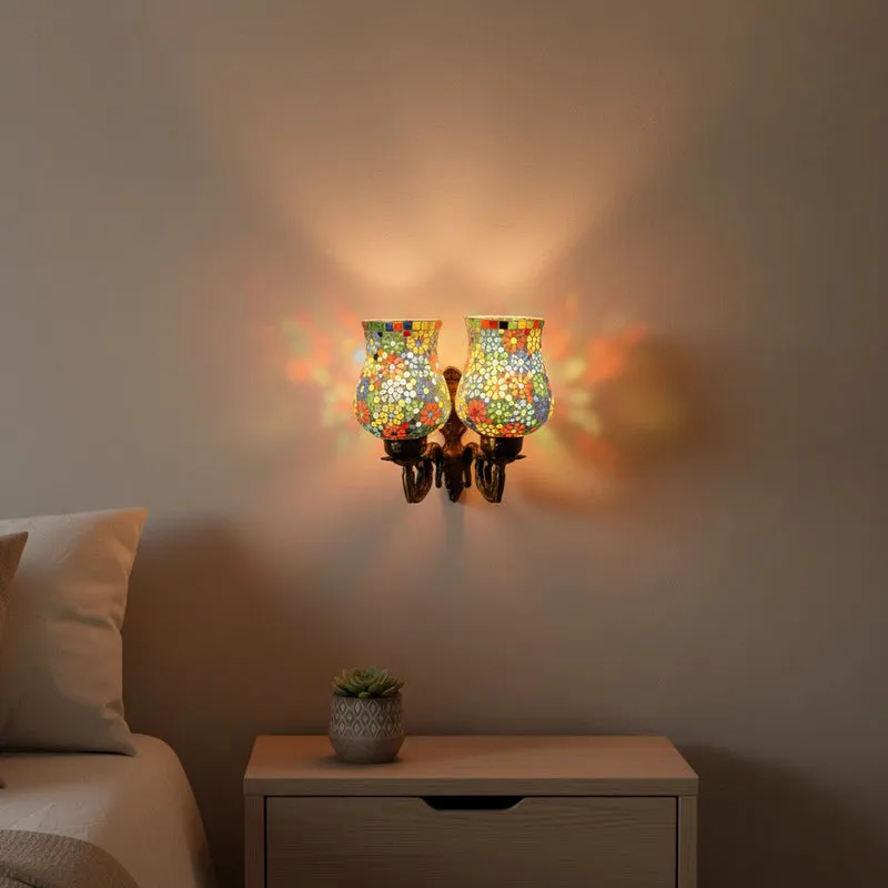 Radiant Petal Iron Wall Lamp media 1