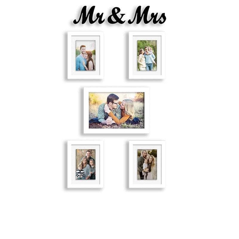 Mr & Mrs Photo Frame - Set Of Six media 3