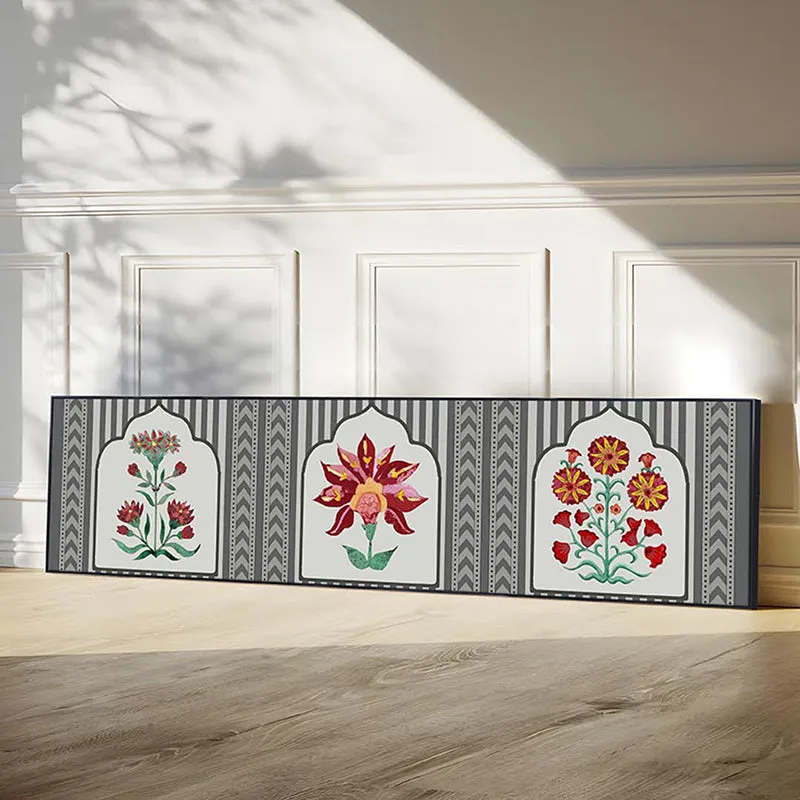 Tajalli Ethnic Canvas Wall Art With Frame - Black media 3
