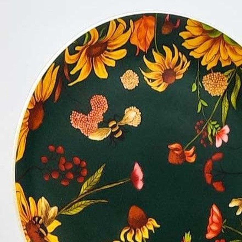 Floral Bliss Green Decorative Plate media 4