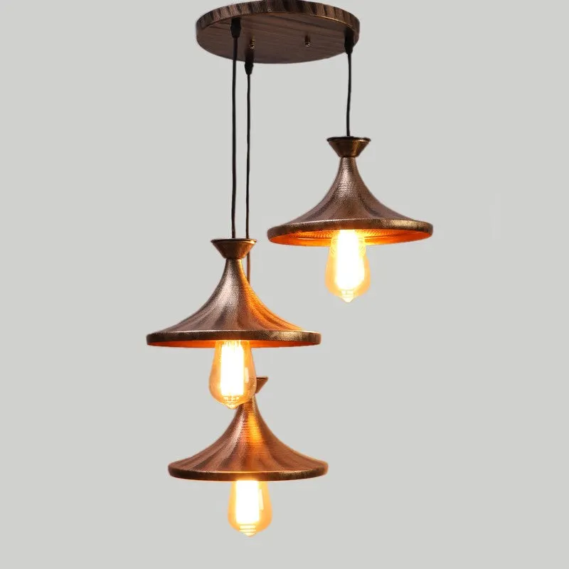 Warm Vintage Iron Ceiling Lamp media 4