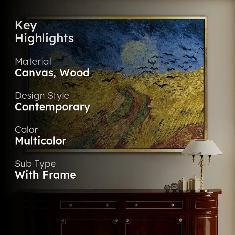 Rural Radiance Canvas Wall Painting With Frame media 2