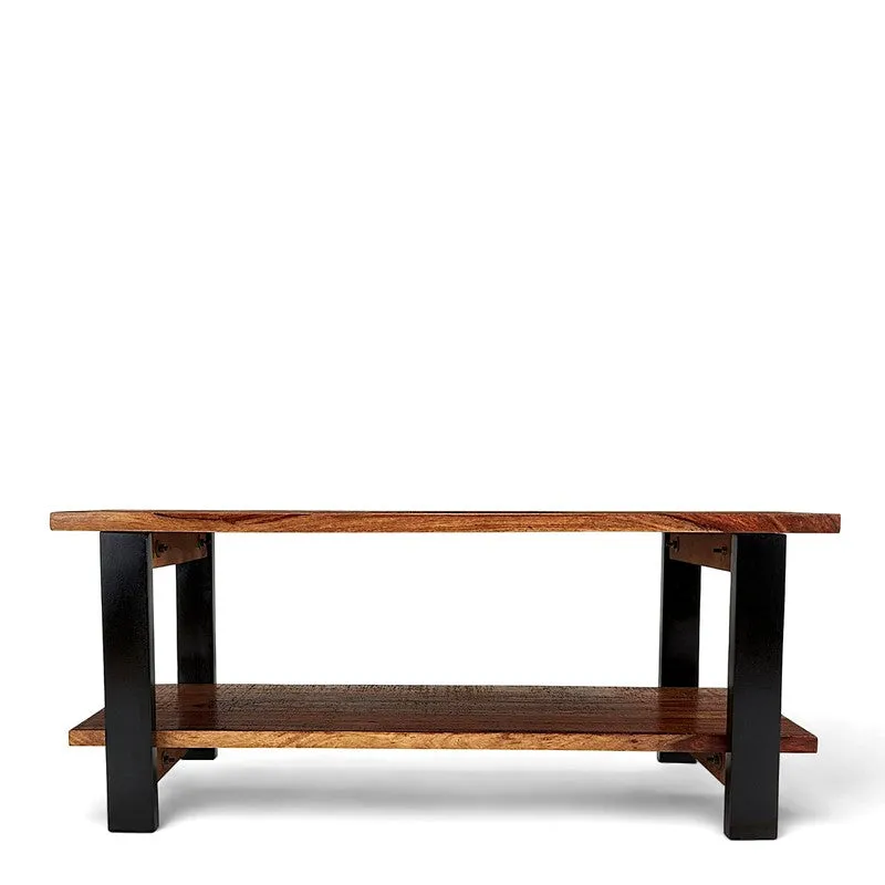 Xirox Sheesham Wooden Center Table - Brown,Black media 7