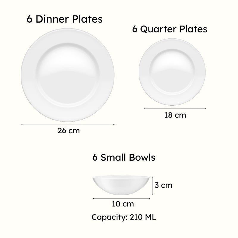Tree Motif Ceramic Dinner Set - 18 Piece Set media 8