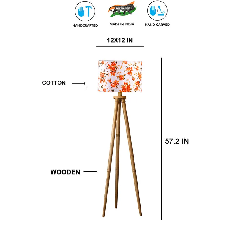Fleur Tripod Floor Lamp - Orange media 6