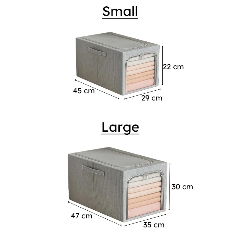 Tuck In Cloth Organiser With Zipper - Grey media 6