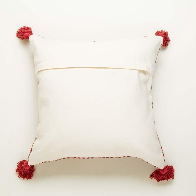 Crimson Carved Cushion Cover media 6