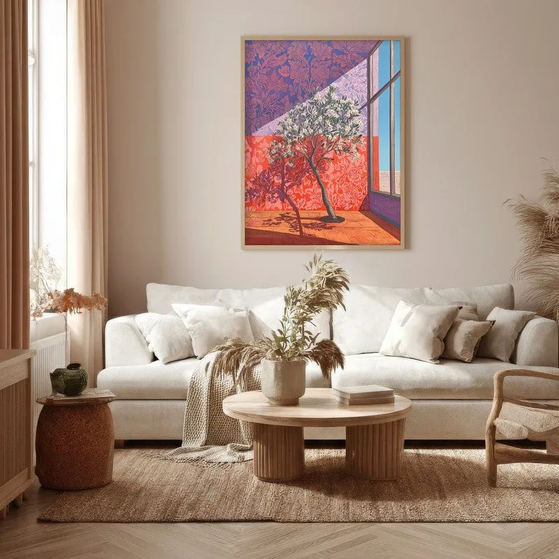 Arbor Radiance Canvas Wall Painting - Brown Frame media 5