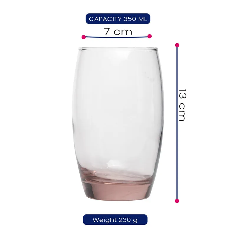 Luminarc Salto Glass (350 mL/Pink) - Set Of Six media 6