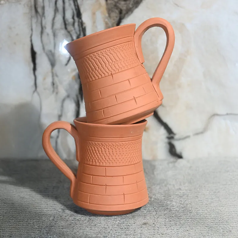 Kaivalya Terracotta Coffee Mug (250 mL Each) - Set of Six media 3