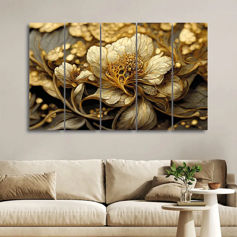 Auric Fiora I Canvas Wall Art - Set Of Five media 1