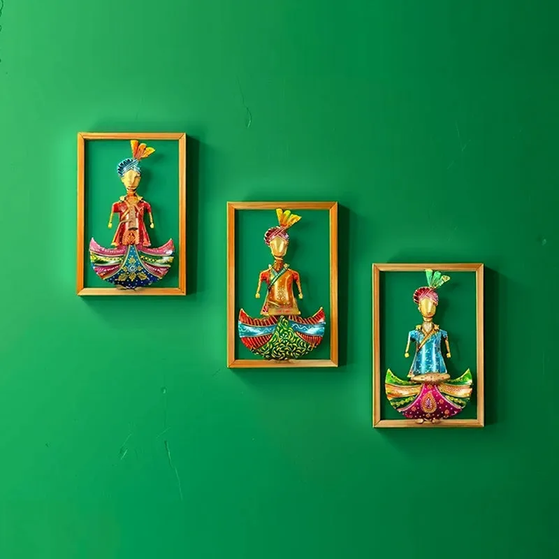 Bharatva Metal Wall Accent - Set Of Three media 5