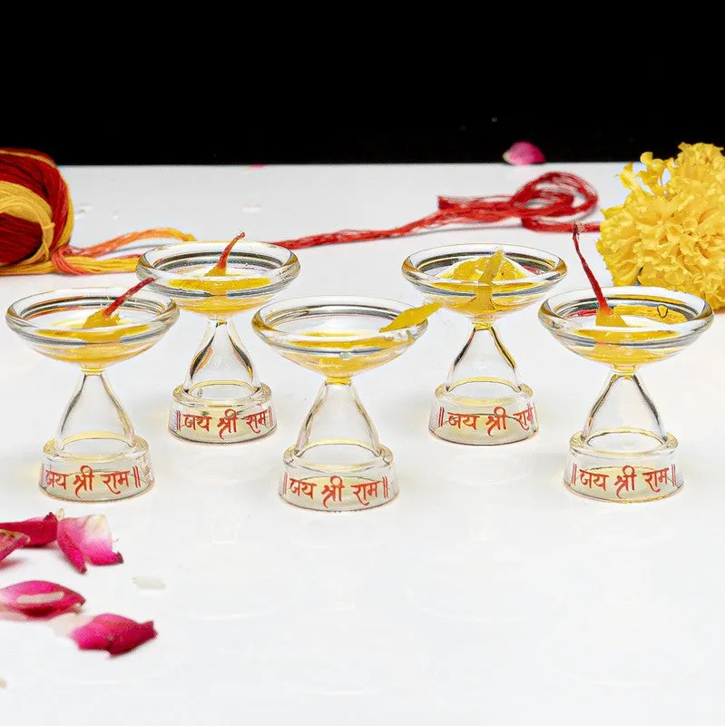 ShubhJyot Handcrafted Festival Diya - Set Of Five media 1