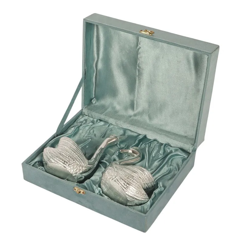 Royal Swan Tealight Candle Holder (Silver) - Set Of Two media 8