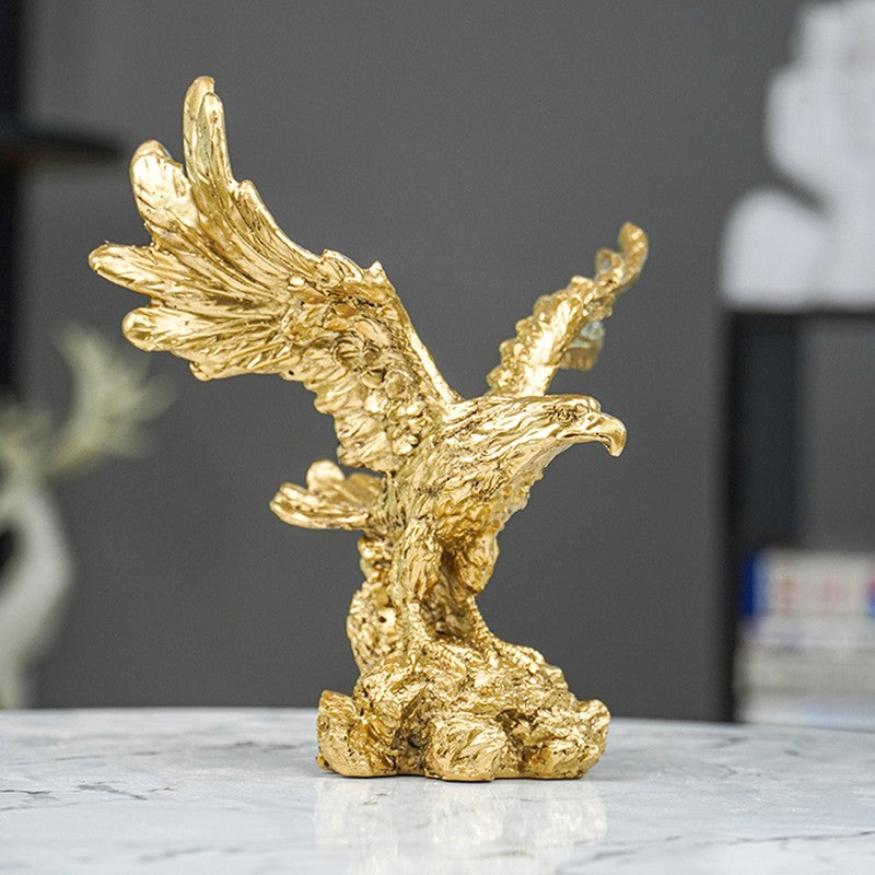 Skyward Majesty Eagle Showpiece - Gold media 5