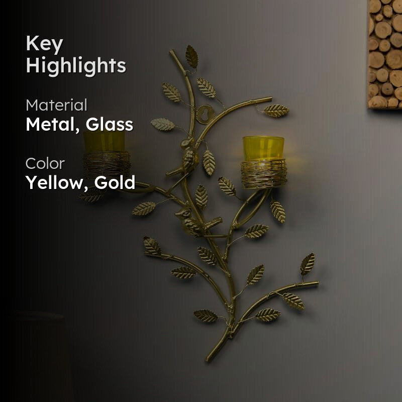 Aurum Stem Candle Holder Votive - Yellow media 2