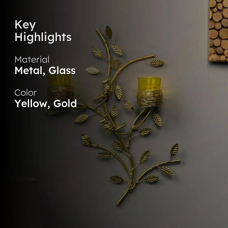 Aurum Stem Candle Holder Votive - Yellow media 2
