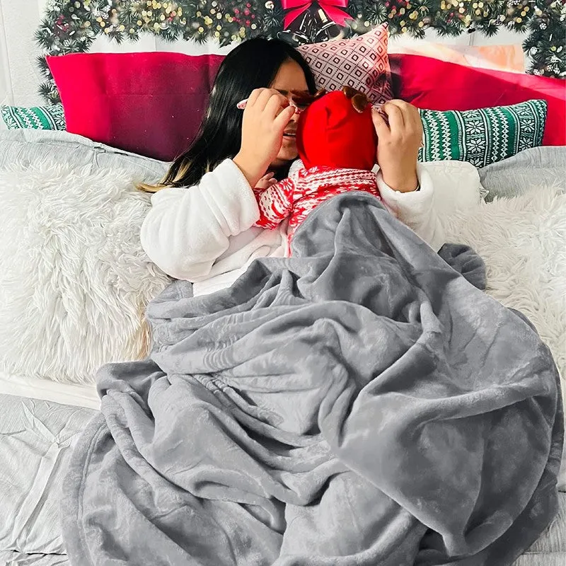 Soft Elite Blanket(Grey) - 220 GSM media 5