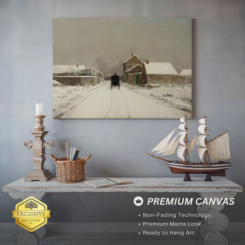 Winter Village Wood Wall Art media 5
