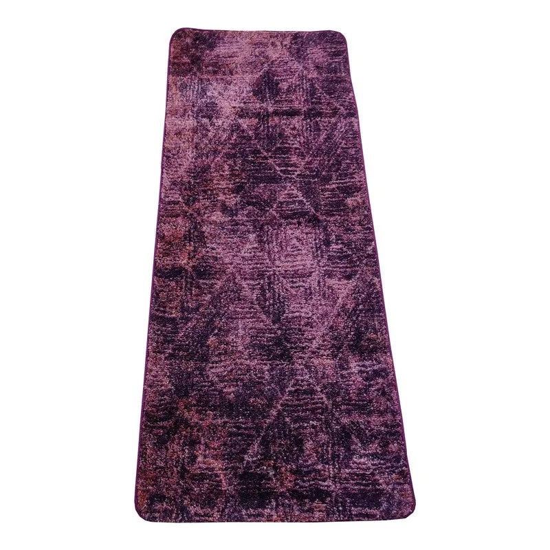 Drevin Abstract Micro Fiber Area Rug - Purple media 4