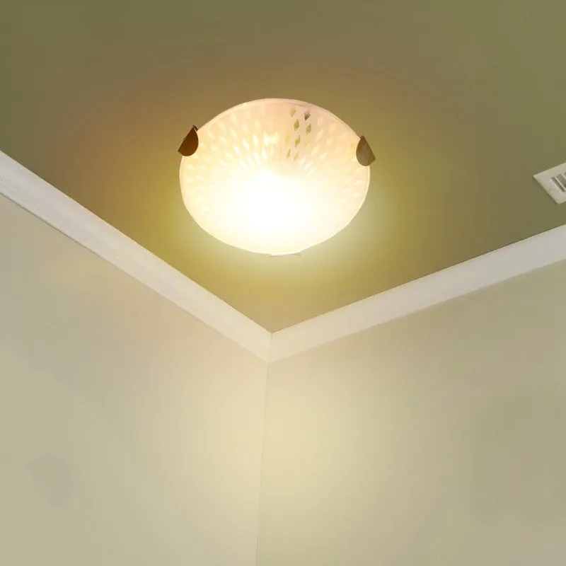 Textured Glow Glass Ceiling Lamp media 4