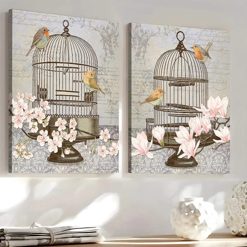 Caged Garden Wall Art - Set Of Two media 3