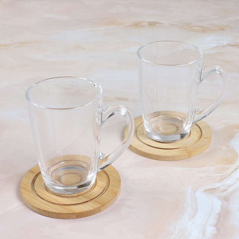 Cosmin Glass Tea Cup (180 mL Each) -  Set of Two media 5