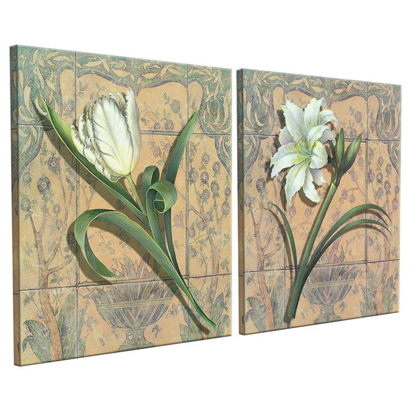 Dixon Floral Cotton Canvas Wall Art - Set Of Two media 3
