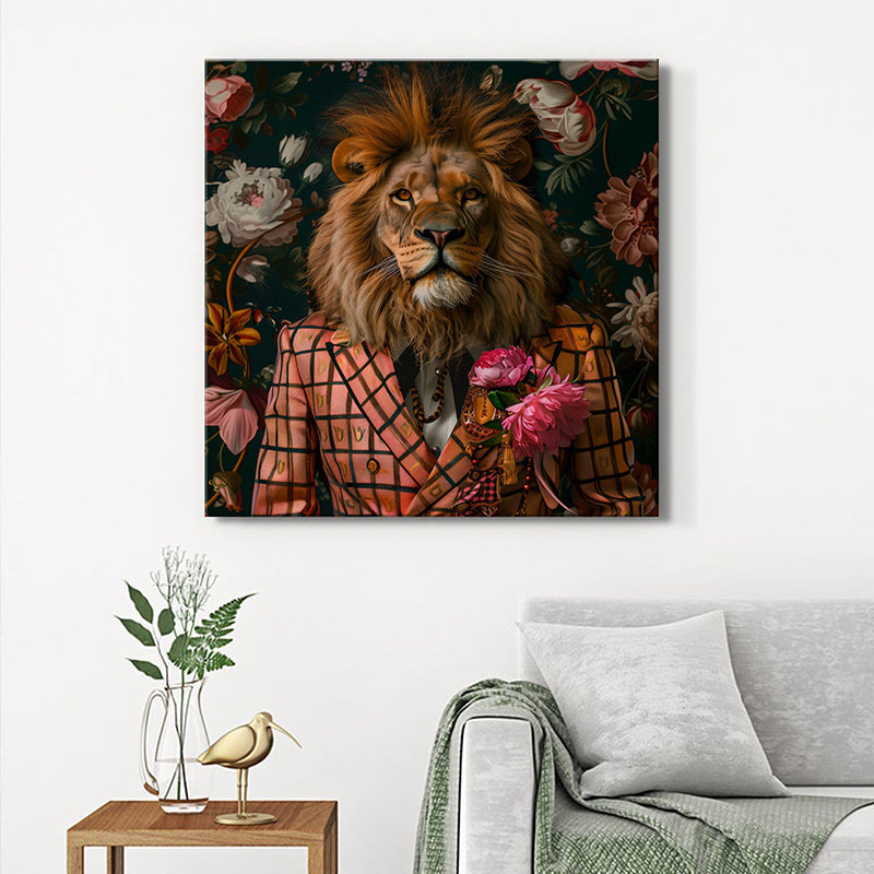 Modern Lion Wall Painting