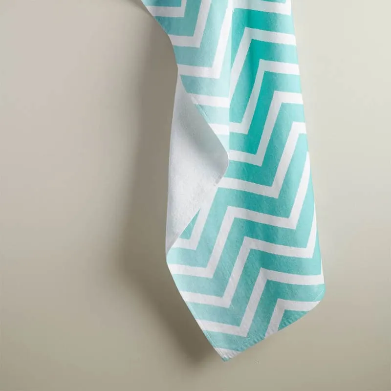 Chevron Cotton Terry Bath Towel media 4